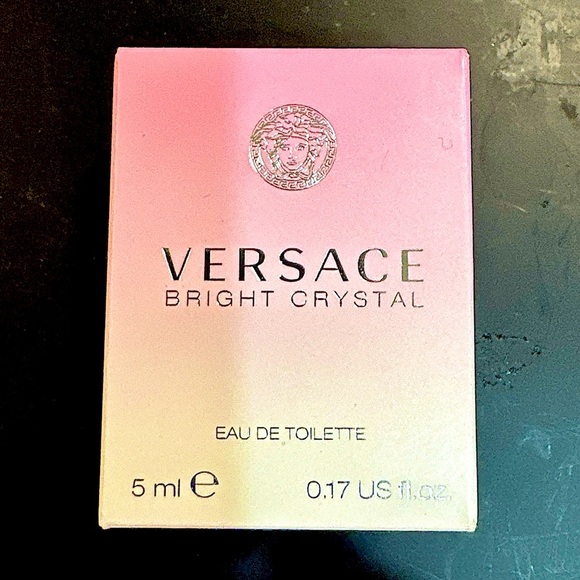 Versace Bright Crystal Mini Travel Perfume EDP 5ml .17oz NIB - Picture 2 of 4